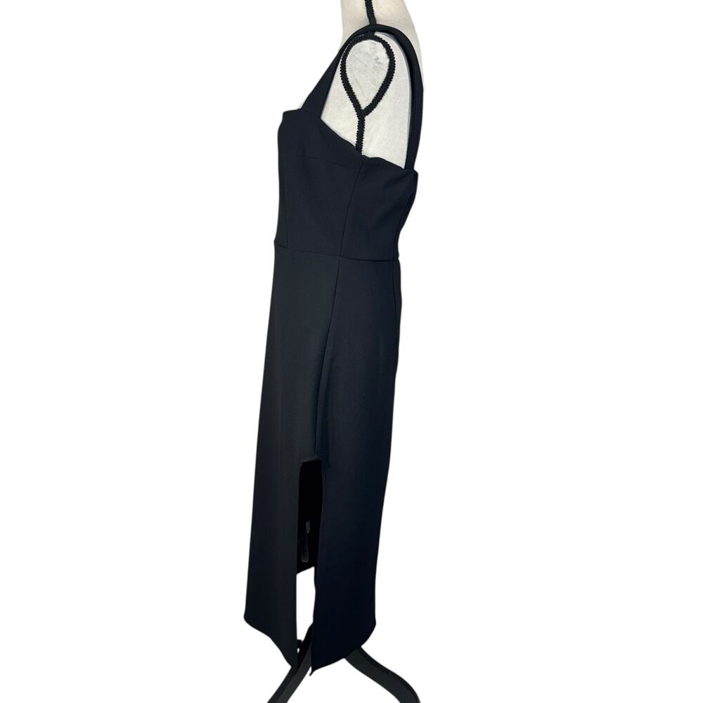 Abercrombie & Fitch Large Midi Dress Square Neck Stretch Empire Waist Sleeveless - Picture 7 of 14